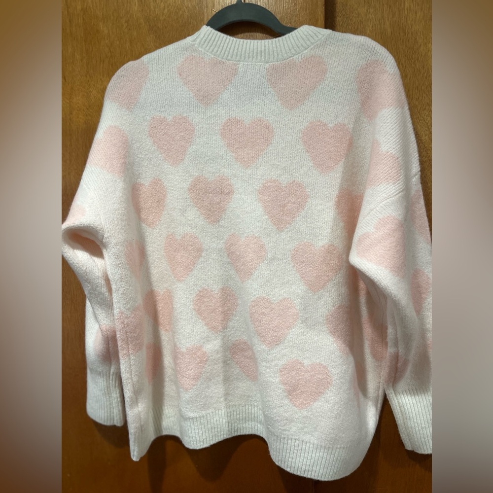 ❤️❤️❤️ NWT VINCE CAMUTO HEART SWEATER - Picture 4 of 5
